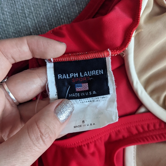 Ralph Lauren Swim One Piece Red - Picture 4 of 5